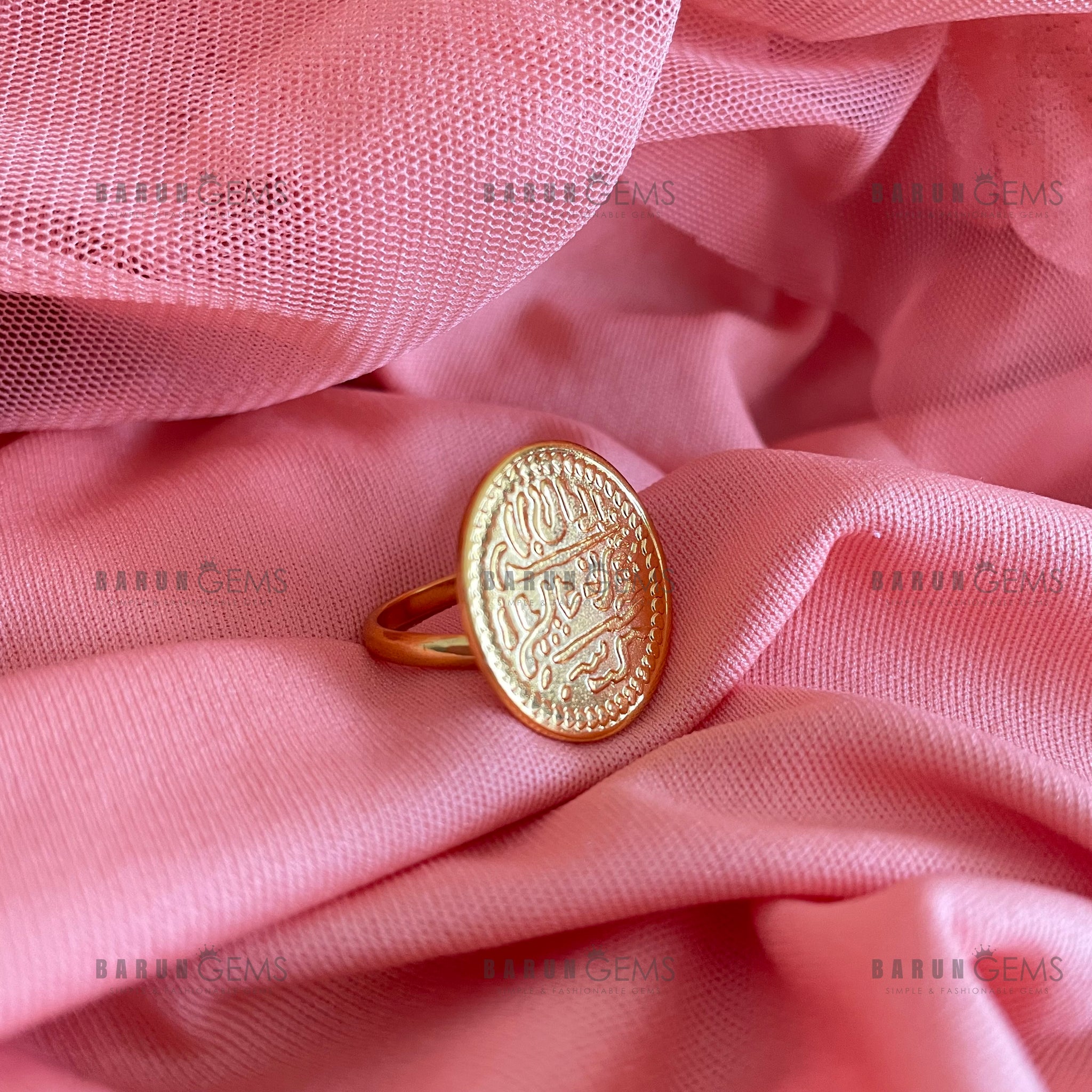 Gold Coin Ring Coin Pendant Ring Adjustable Large Ring - Etsy | Gold coin  ring, Silver coin ring, Coin ring
